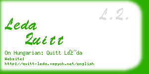 leda quitt business card